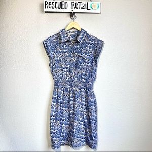 BCBGeneration Smocked Waist Keyhole Mini Dress Size Small